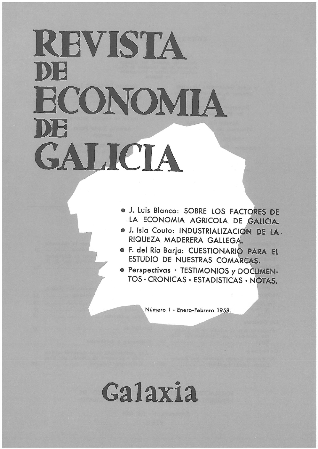 Portad da Revista de Economía de Galicia