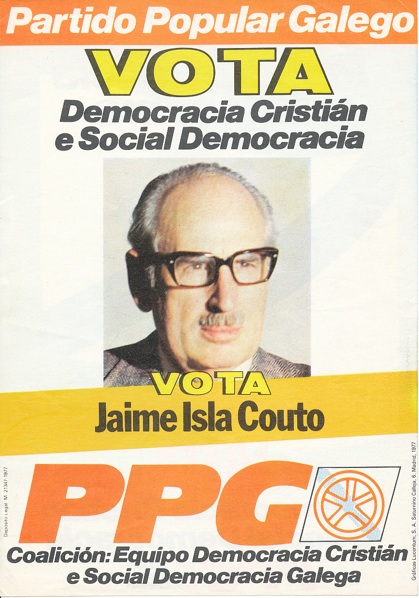 Folleto do Partido Popular Galego, 1977